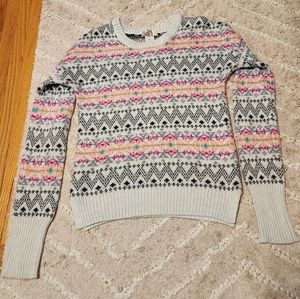 SO Patterned Sweater Size Medium